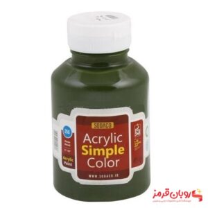 رنگ اکریلیک ساده سوداکو 250 میل یشمی کد acrylic simple 3359
