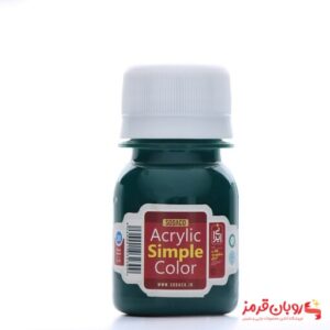 رنگ اکریلیک ساده سوداکو 30 میل سبز سیر کد acrylic simple 00343
