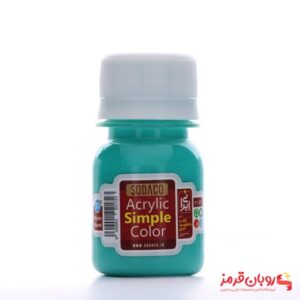رنگ اکریلیک ساده سوداکو 30 میل ویردین کد acrylic simple 00360