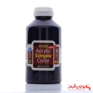 رنگ اکریلیک ساده 500 میل بنفش سیر کد 4347