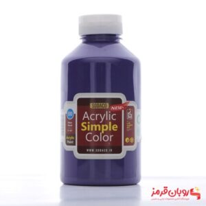 رنگ اکریلیک ساده 500 میل بنفش وینزور کد 4333