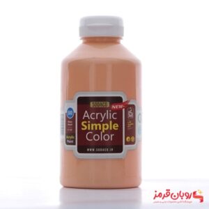 رنگ اکریلیک ساده 500 میل گلبهی کد 4320