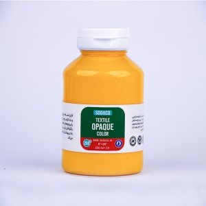 رنگ پارچه اوپک ساده زرد سوداکو - 250 میل