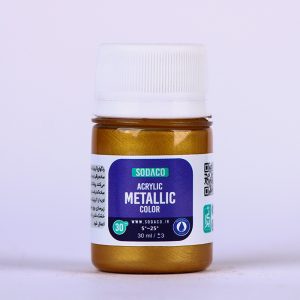 رنگ اکریلیک متالیک برنز سوداکو - 30 میل