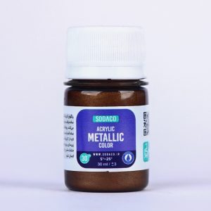 رنگ اکریلیک متالیک قهوه ای سوداکو - 30 میل
