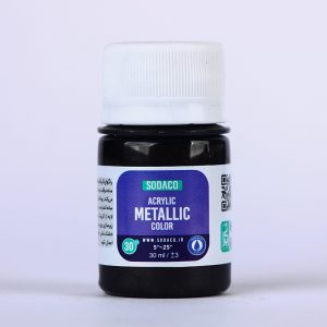 رنگ اکریلیک متالیک قهوه ای سیر سوداکو - 30 میل
