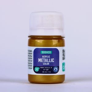 رنگ اکریلیک متالیک طلایی سیر سوداکو - 30 میل