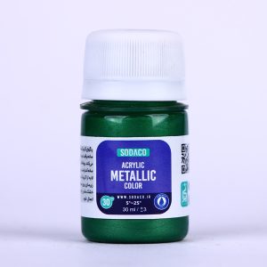 رنگ اکریلیک متالیک سبز سیر سوداکو - 30 میل
