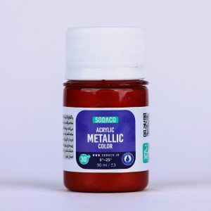رنگ اکریلیک متالیک قرمز سیر سوداکو - 30 میل
