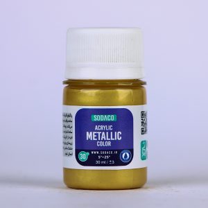 رنگ اکریلیک متالیک طلایی سوداکو - 30 میل