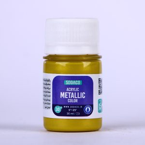 رنگ اکریلیک متالیک طلایی زرد سوداکو - 30 میل