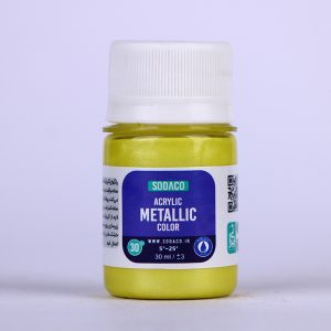 رنگ اکریلیک متالیک لیمویی سوداکو - 30 میل