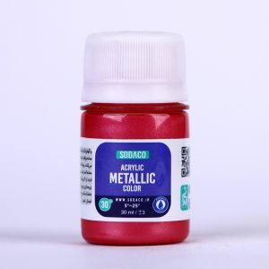 رنگ اکریلیک متالیک سرخابی سوداکو - 30 میل