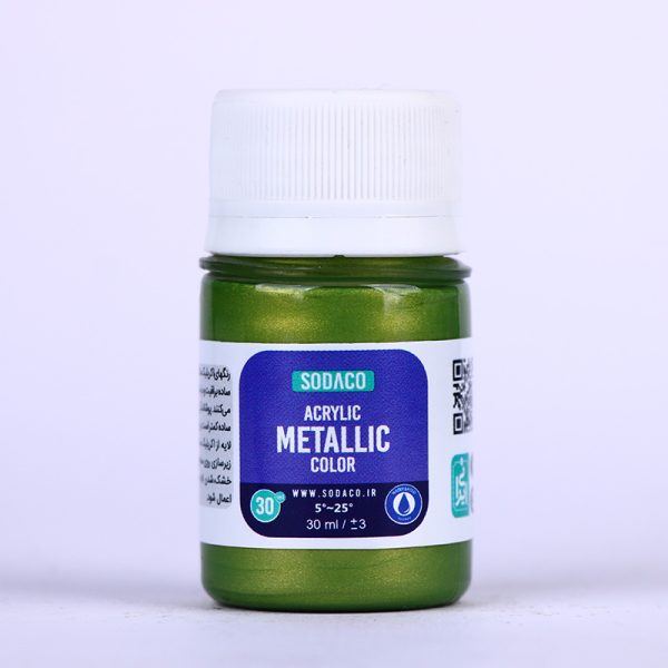رنگ اکریلیک متالیک زیتونی سوداکو - 30 میل