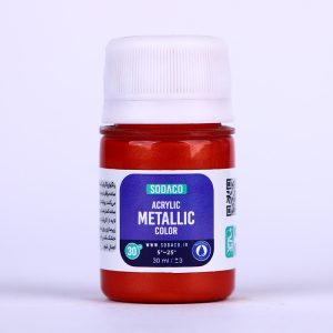 رنگ اکریلیک متالیک قرمز سوداکو - 30 میل