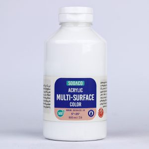 رنگ اکریلیک مولتی سورفیس سوداکو سفید - 500 میل