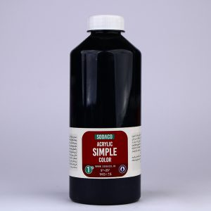رنگ اکریلیک ساده مشکی سوداکو - 1000 میل