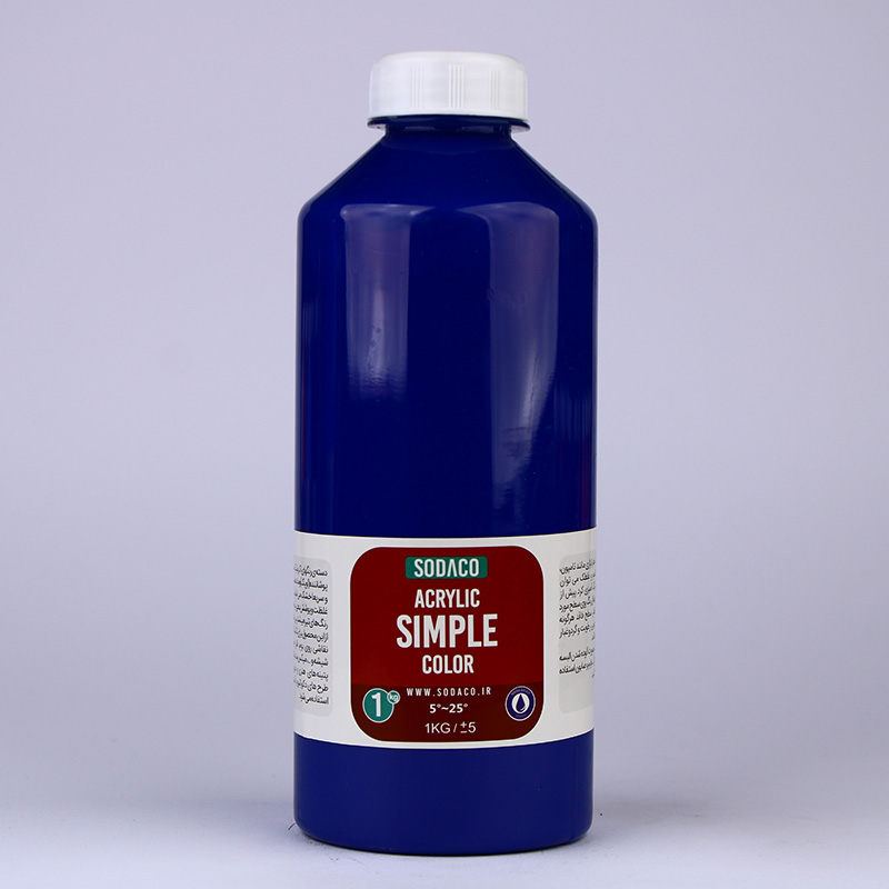 رنگ اکریلیک ساده آبی سوداکو - 1000 میل