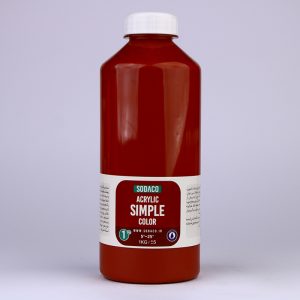 رنگ اکریلیک ساده قرمز سیر سوداکو - 1000 میل