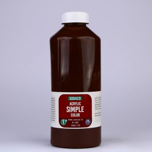 رنگ اکریلیک ساده قهوه ای روشن سوداکو - 1000 میل