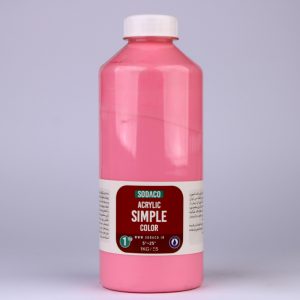 رنگ اکریلیک ساده صورتی سوداکو - 1000 میل