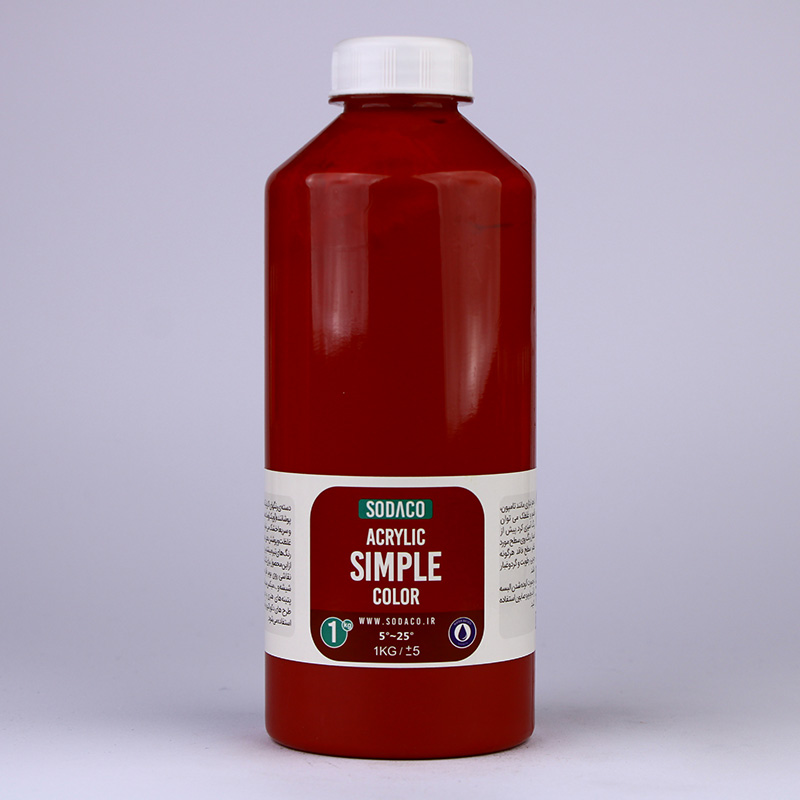رنگ اکریلیک ساده رداکسید سوداکو - 1000 میل