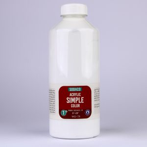 رنگ اکریلیک ساده سفید سوداکو - 1000 میل